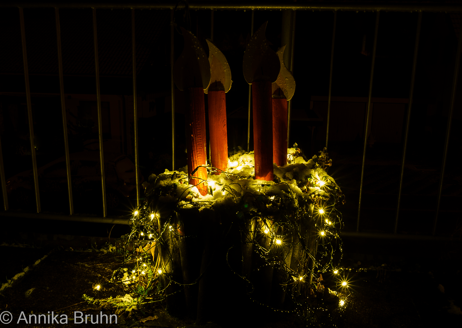 erster Schnee an Weihnachte